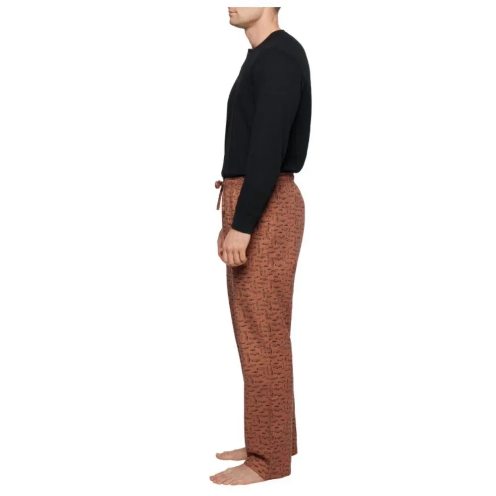 Eddie Bauer Men's 2 Piece Flannel Pajama Set In Size Small NWT